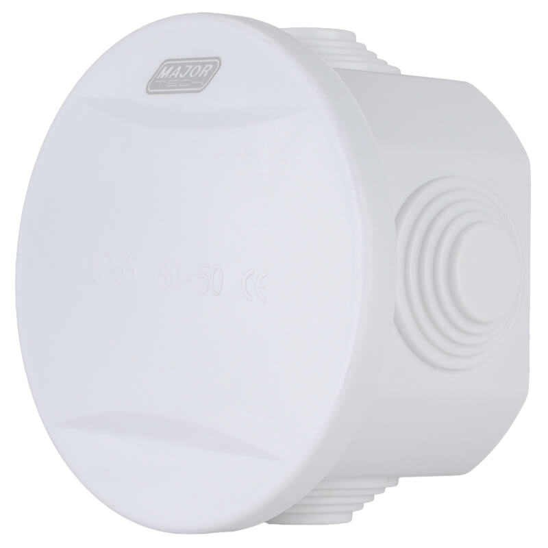 IP55 Junction Boxes with Rubber Gland (80mm x 50mm) | MajorTech
