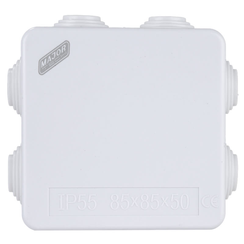 IP55 Junction Boxes with Rubber Gland (80mm x 80mm x 50mm) | MajorTech